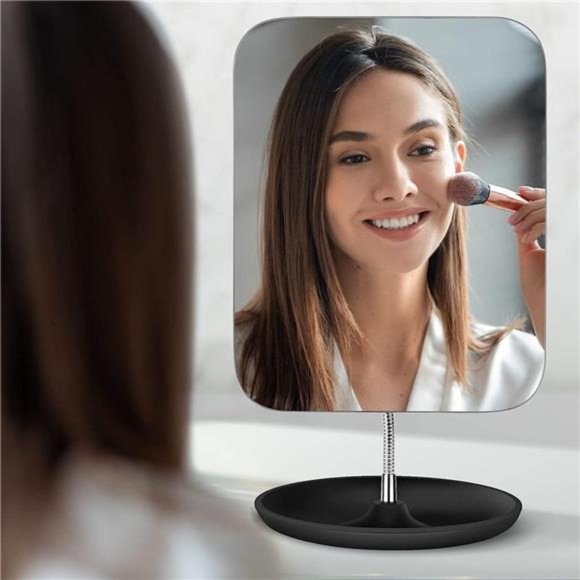 Table Vanity Mirror with Stand - Makeup Mirror - Adjustable Flexible Gooseneck - Picture 2 of 7